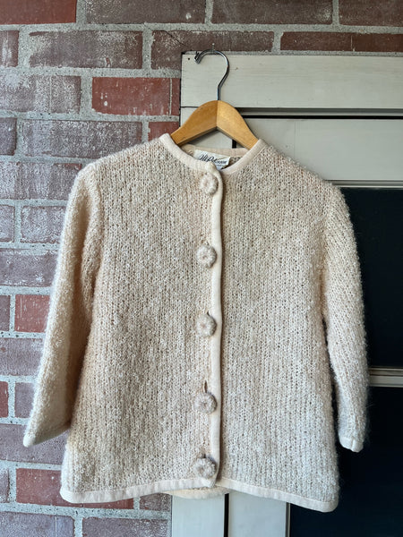 1960s JW Robinson Curly Mohair Cardigan