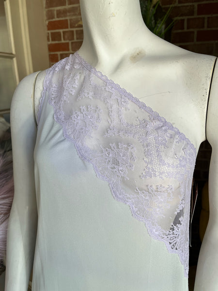 1970s One Shoulder Night Gown Deadstock