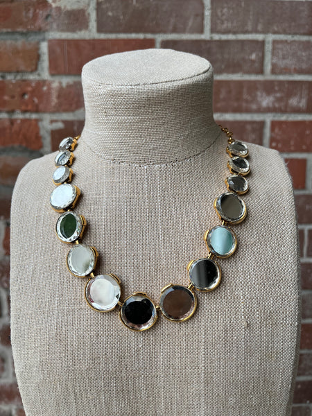 1950s Mirror Disc Necklace