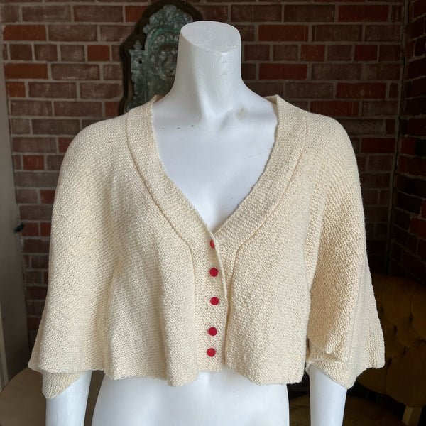 1950s Cropped Knit Capelet