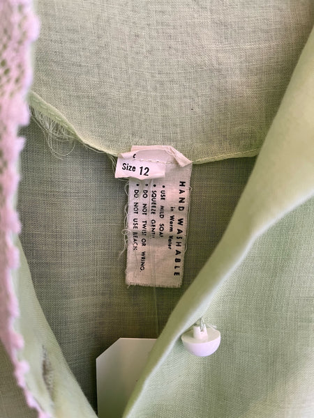 1960s Lime Green Dress