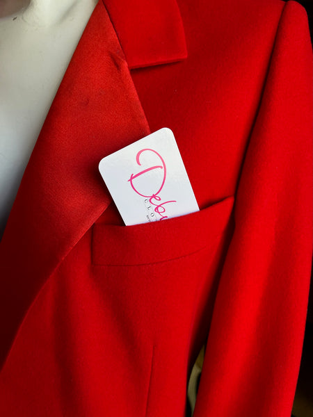 1980s Red Escada Blazer