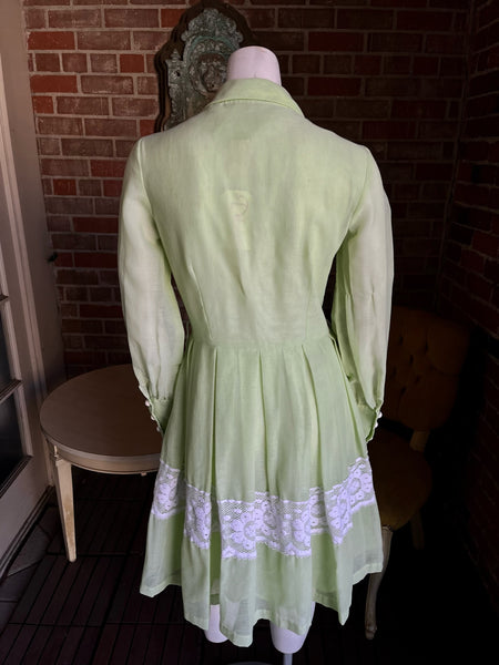 1960s Lime Green Dress