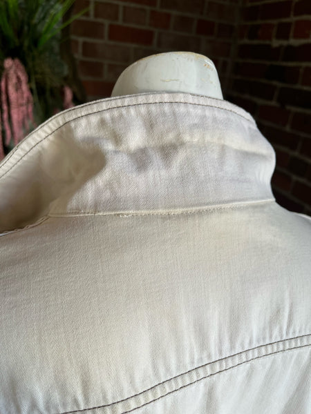 1970s Lee Off White Moleskin Tucker Jacket