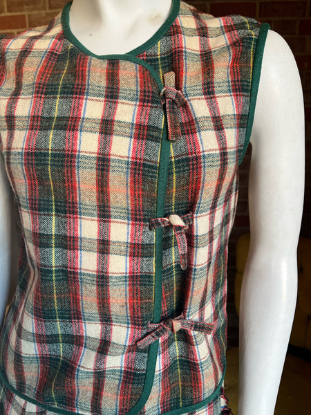 1970s Wool Plaid Tartan Set