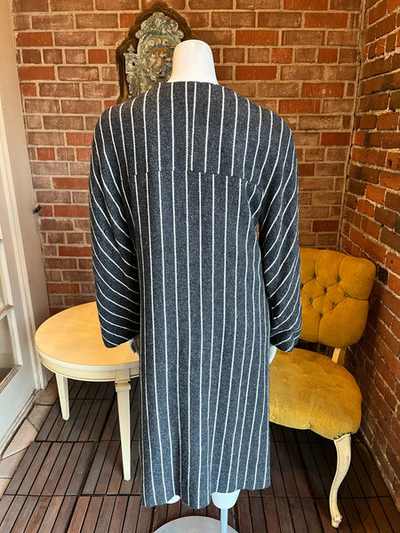 1960s Gray Pinstripe Coat