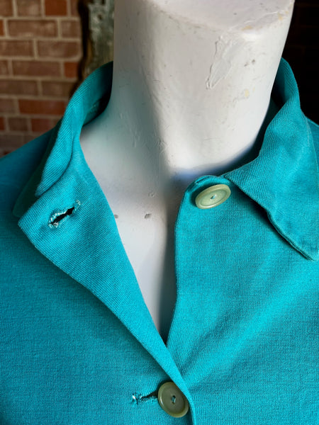 1950s Turquoise Cardigan