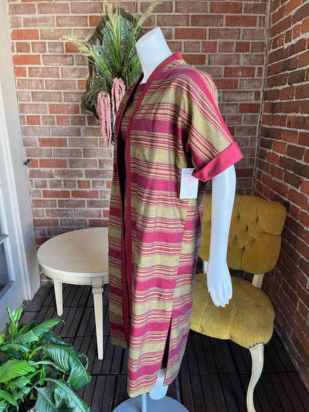 1950s Gold Crimson Dress Set