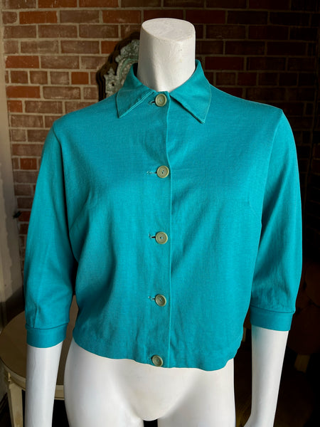 1950s Turquoise Cardigan