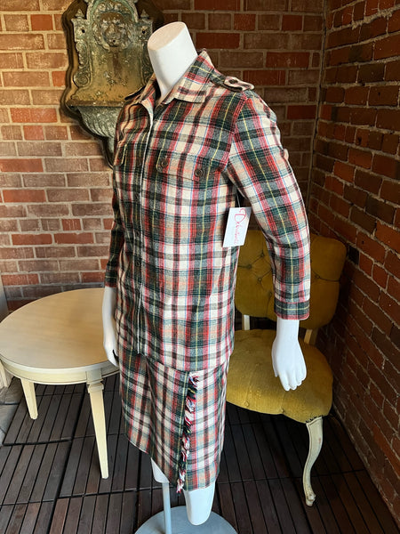 1970s Wool Plaid Tartan Set
