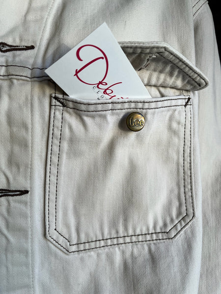 1970s Lee Off White Moleskin Tucker Jacket