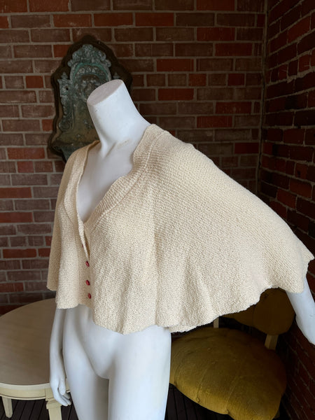 1950s Cropped Knit Capelet