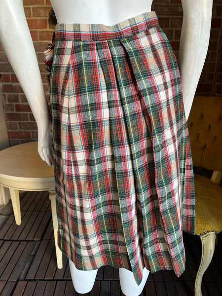 1970s Wool Plaid Tartan Set