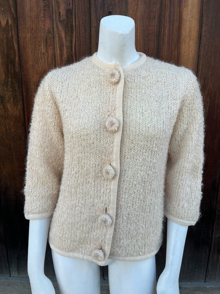 1960s JW Robinson Curly Mohair Cardigan