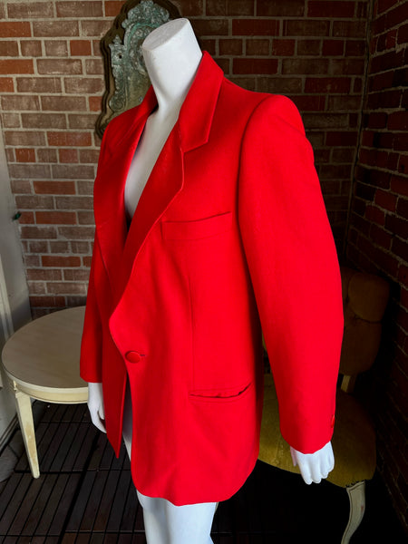 1980s Red Escada Blazer