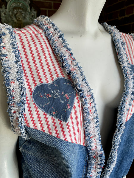 Denim Upcycled Vest
