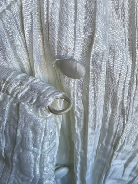 1990s Pleated Crinkle Top