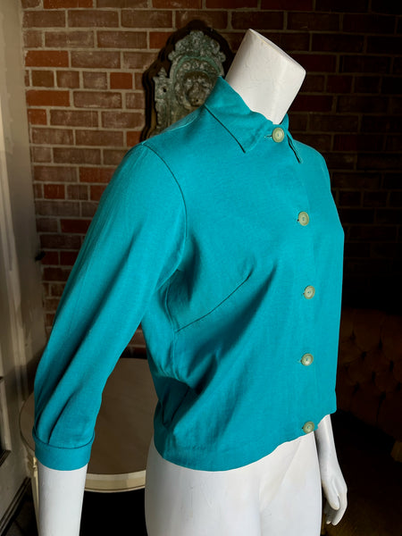 1950s Turquoise Cardigan