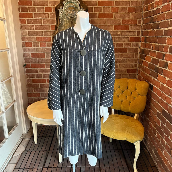 1960s Gray Pinstripe Coat