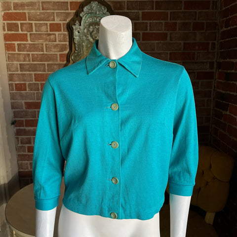 1950s Turquoise Cardigan