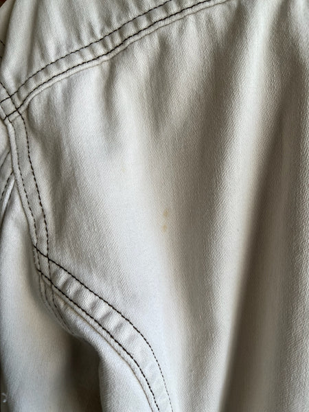 1970s Lee Off White Moleskin Tucker Jacket