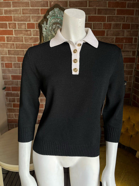 1990s St. John Collared Sweater