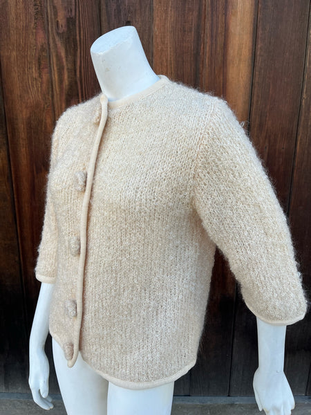 1960s JW Robinson Curly Mohair Cardigan