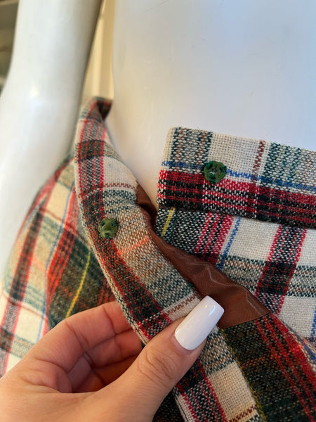 1970s Wool Plaid Tartan Set