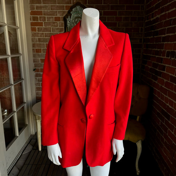 1980s Red Escada Blazer