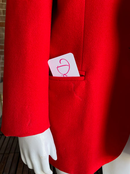 1980s Red Escada Blazer