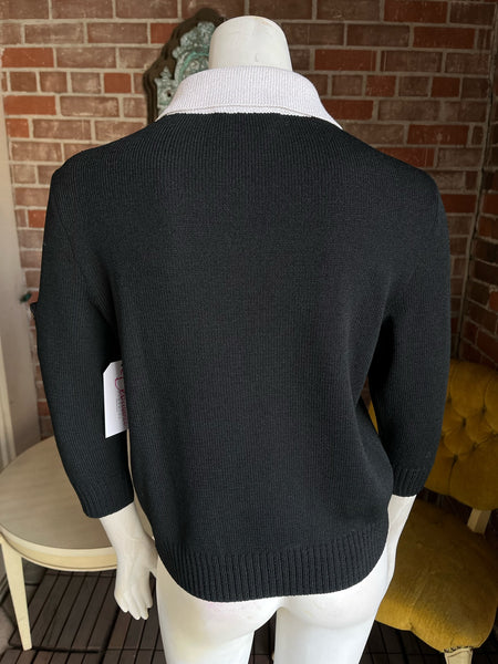 1990s St. John Collared Sweater