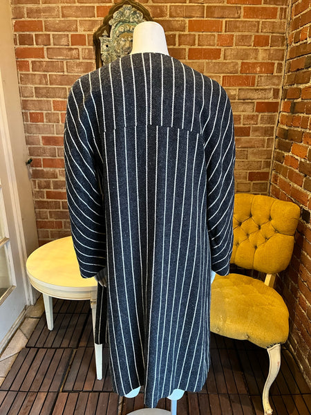 1960s Gray Pinstripe Coat