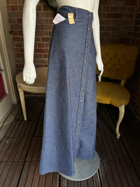 1970s Levi's Maxi Skirt Selvedge