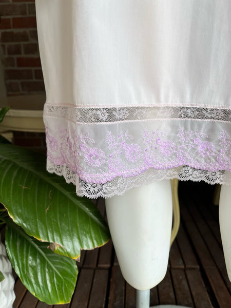 1960s Lavender Hollywood Vassarette Slip