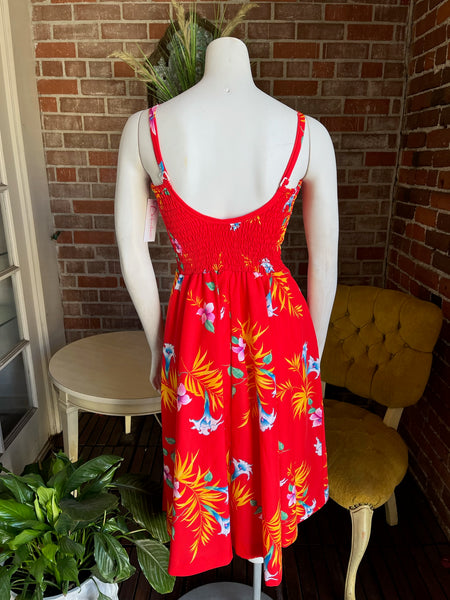 1980s Tropical Dress
