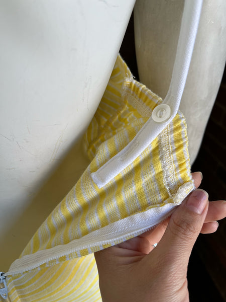 1970s Yellow Cotton Dress