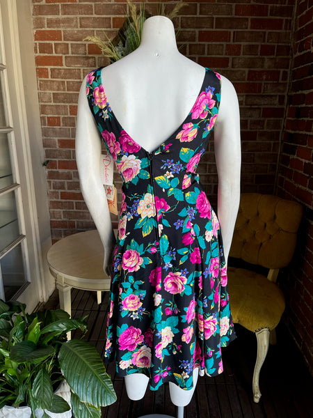 1980s Deadstock Floral Dress