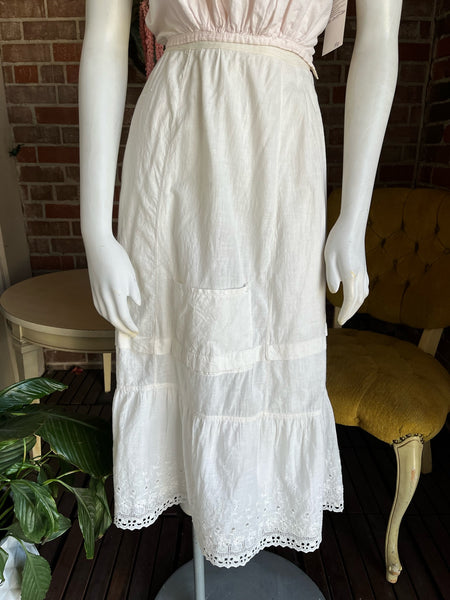 Victorian 1900s Cotton Skirt