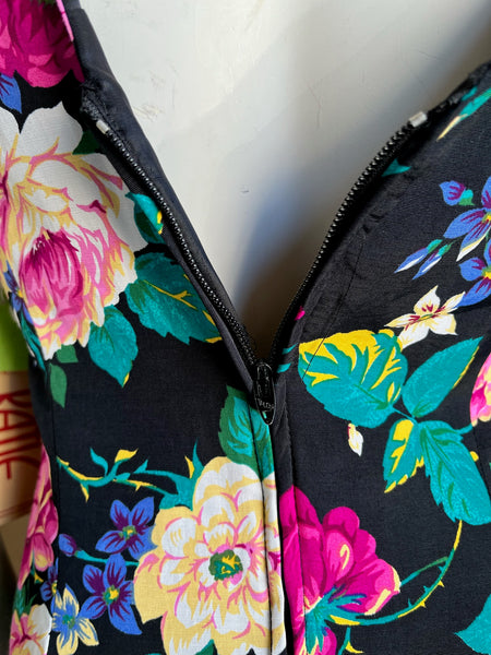 1980s Deadstock Floral Dress