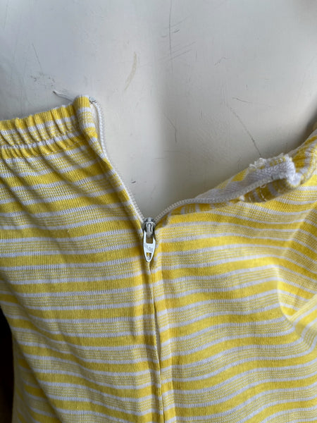 1970s Yellow Cotton Dress