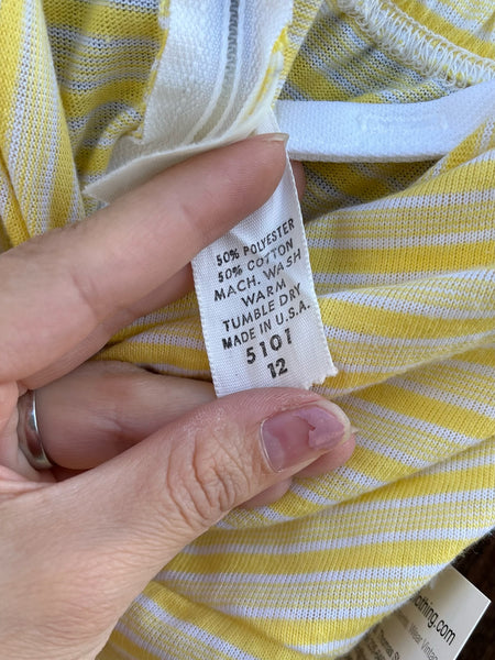 1970s Yellow Cotton Dress