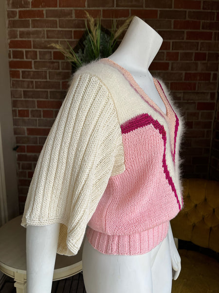 1980s Angora Kimono Sleeves Sweater