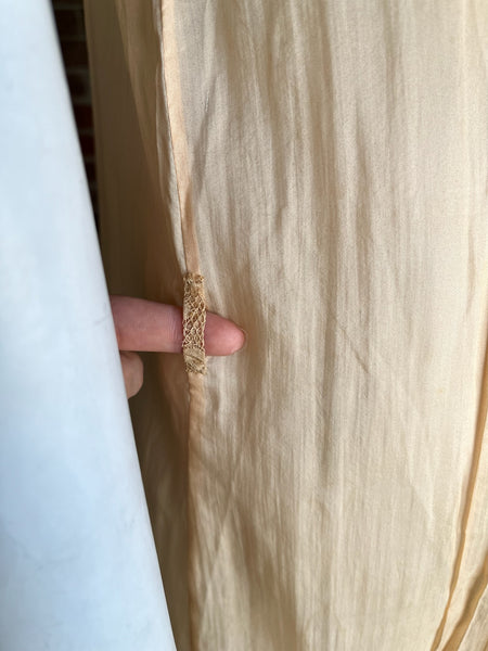 1920s Pintucked Silk Nightgown
