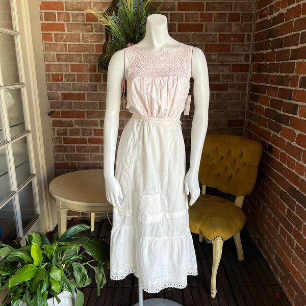 1910 Light Pink Cotton Corset Cover