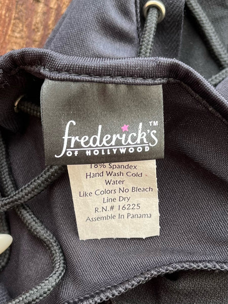 1980s Black Swimsuit Fredericks of Hollywood