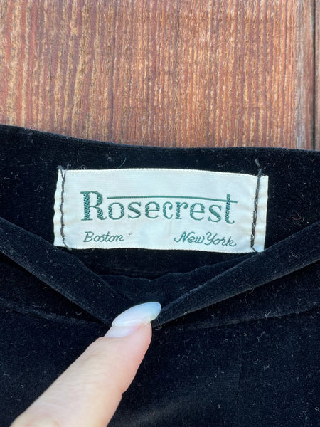 1950s Velvet Aline Skirt