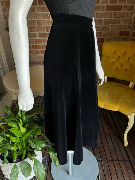 1950s Velvet Aline Skirt