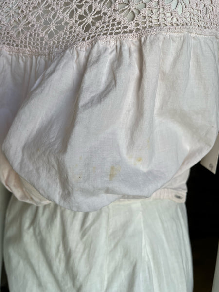 1910 Light Pink Cotton Corset Cover