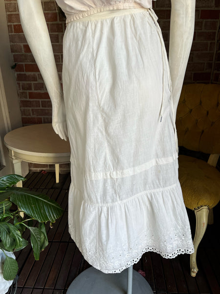 Victorian 1900s Cotton Skirt
