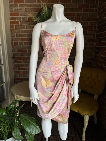 1980s AJ Bari Pastel Dress